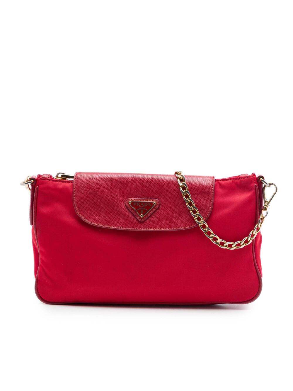 Prada Chain Crossbody Bag Tessuto And #375968P71B